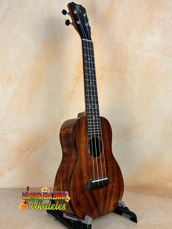 Beautiful Kanile’a K-2 Deluxe Concert Ukulele with Hawaiian Koa Body and dark grains