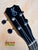 Guitar headstock with silver tuning pegs on Kanilea K-2 Premium Tenor Ukulele Koa Body