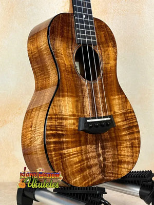 Beautiful Kanile’a K-2 Premium Tenor Ukulele with stunning koa body grain patterns