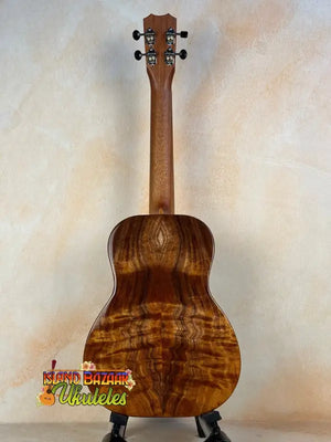 Beautiful Kanile’a K-2 Premium Tenor Ukulele with koa body and unique wood grain patterns