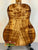 Acoustic guitar back panel of Kanile’a K-3 Tenor, featuring premium Hawaiian Koa wood