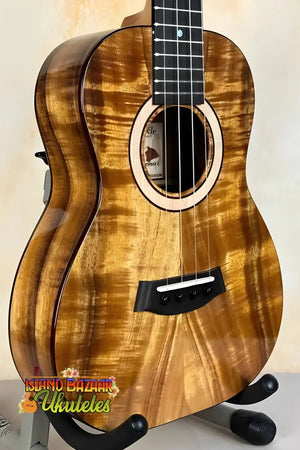 Beautiful Kanile’a K-3 Tenor Ukulele featuring premium Hawaiian Koa wood grain