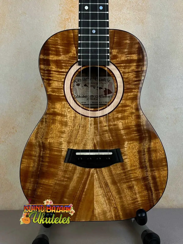 Beautiful Kanile’a K-3 Tenor Ukulele in premium Hawaiian Koa wood with curly maple rosette