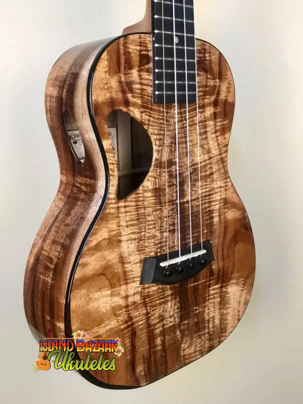 Beautiful Kanilea K-3T Tenor Ukulele in Deluxe Koa with D-Shaped Sound Hole