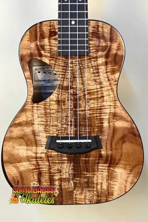 Beautiful Kanilea K-3T Tenor Ukulele with deluxe koa wood and D-shaped sound hole