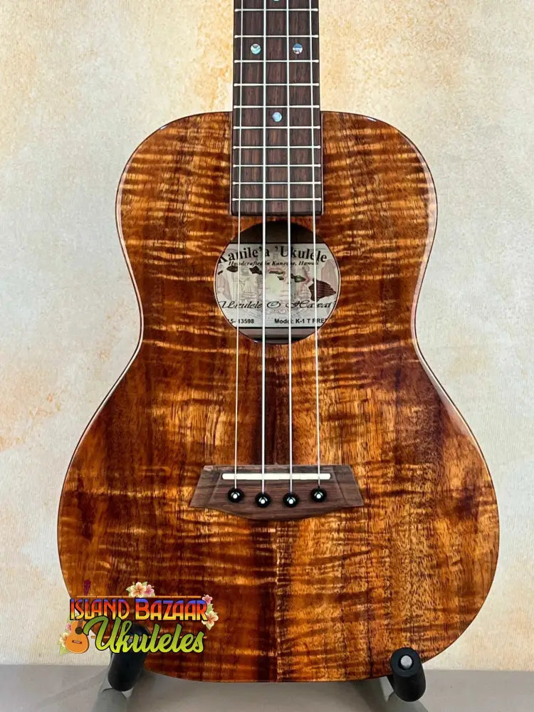 Beautiful Kanile’a K1 Tenor Ukulele made from Hawaiian Curly Premium Koa wood