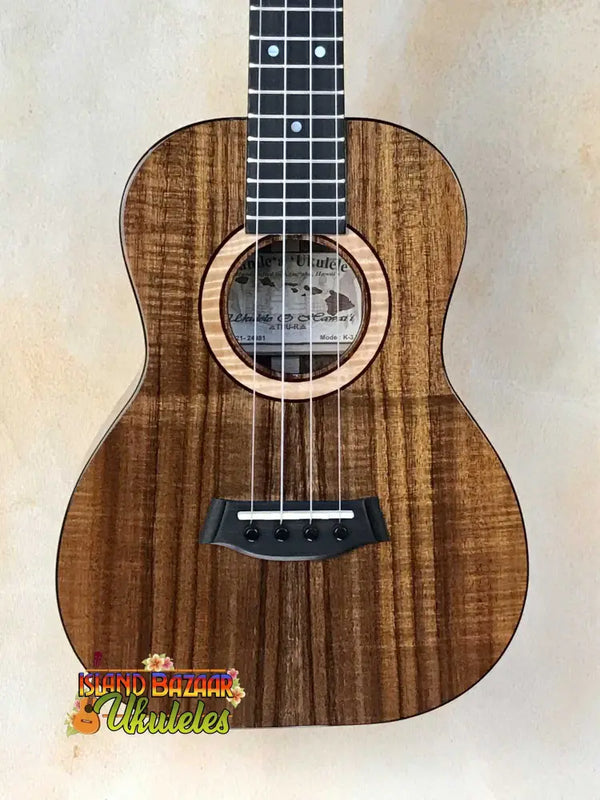 Beautiful Kanilea K3-T Tenor Koa Ukulele with figured Koa body and Maple Rosette