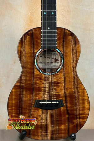 Beautiful Koa wood Kanilea KPA-B Premium Baritone Ukulele with abalone inlay