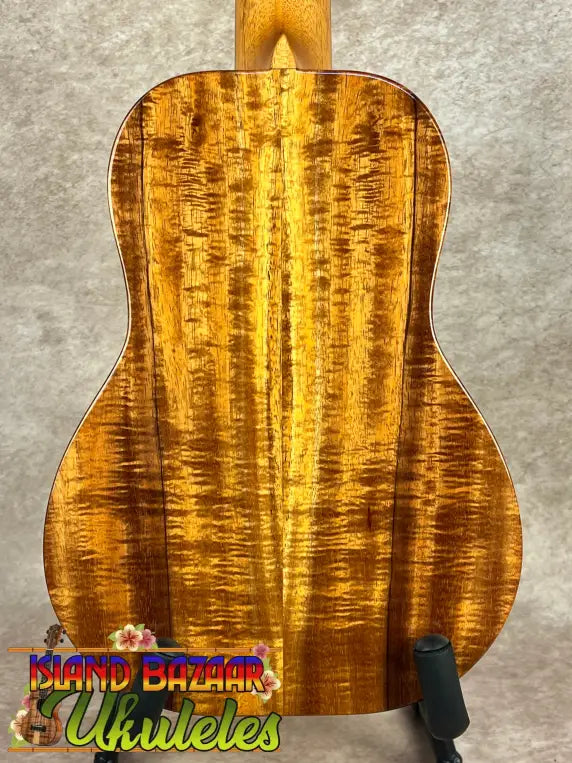 Ukulele with highly figured Hawaiian Koa back from Kanileʻa KPA-C Master Concert Ukulele