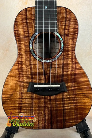 Beautiful Kanilea KPA-C Master Concert Ukulele in Hawaiian Koa with abalone rosette