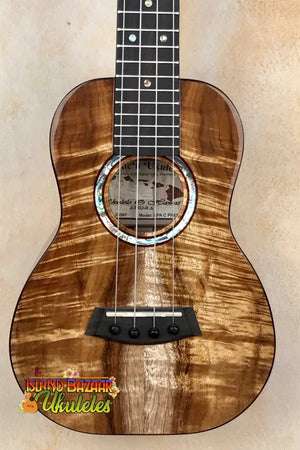 Beautiful Koa wood Kanilea KPA-C PREM Concert Ukulele with glossy finish and rosette