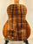 Figured wood back of Kanile’a KPA Pro Tenor Koa Ukulele with Deluxe Gig Bag
