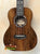 Brown Wooden Ukulele with Abalone Inlay - Kanilea KPA-T PREM Tenor Ukulele Curly Koa