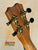 Guitar headstock with gold tuning pegs on Kanilea KPA-T Tenor Ukulele Hawaiian Koa Wood