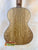 Acoustic guitar back panel of figured maple wood on Kanile’a MT-4 Mahogany Tenor Ukulele