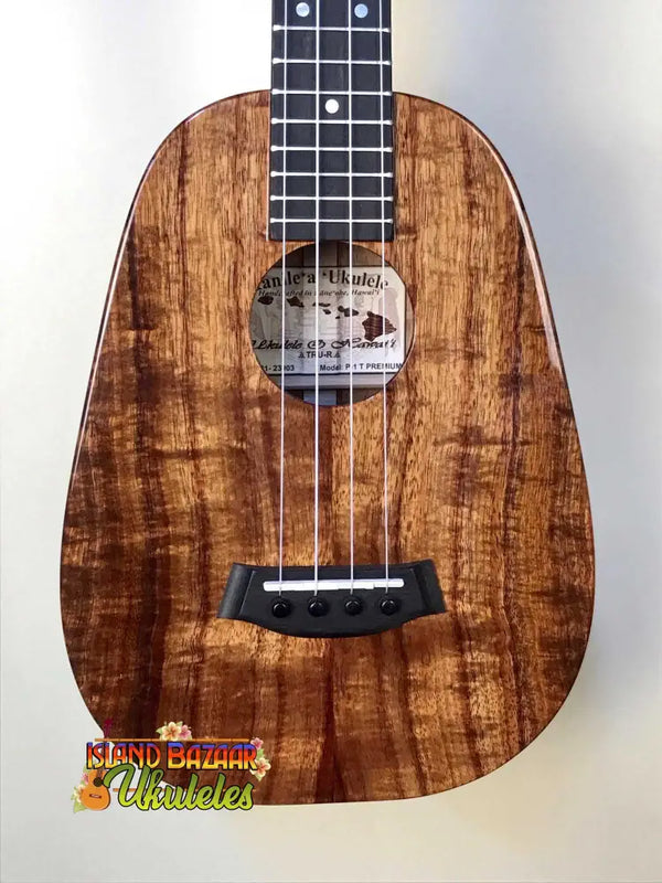 Beautiful Kanile’a P-1 Pineapple Tenor Ukulele featuring premium koa wood and ebony fretboard