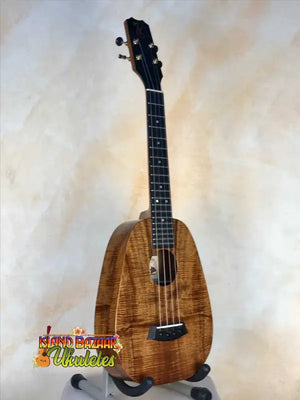 Pineapple-shaped ukulele with Hawaiian Curly Koa body from Kanile’a Pineapple Tenor