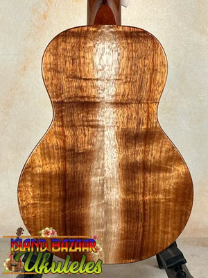KoAloha Concert Hawaiian Ukulele featuring a stunning figured Solid Hawaiian Koa back panel
