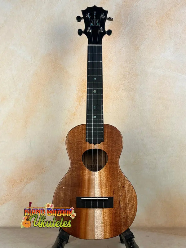 Wooden Ukulele with heart-shaped sound hole, KoAloha KCM-10RP Royal Pikake in solid Hawaiian Koa