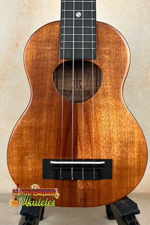 Wooden soprano ukulele with solid Hawaiian koa finish, KoAloha KSM-00 featured model