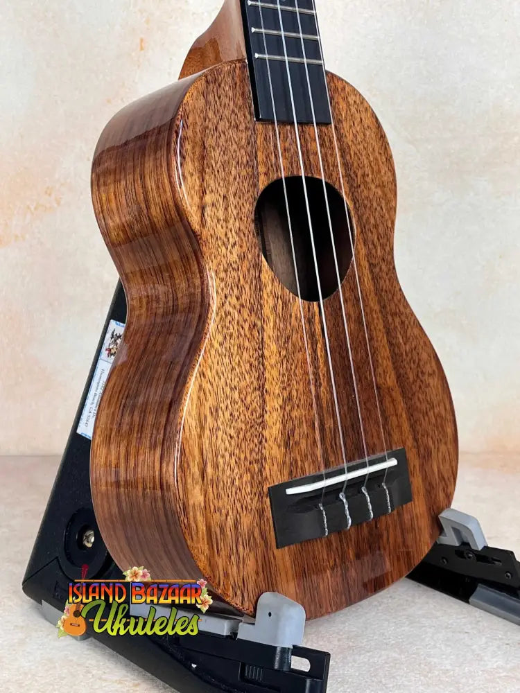 KoAloha KSM-10 Soprano Ukulele with solid Hawaiian koa and Pikake satin finish