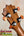 Guitar headstock with amber tuning knobs on KoAloha KSM-10 Soprano Ukulele in Pikake Satin Finish