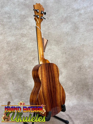 KoAloha KTM-00 tenor ukulele with Hawaiian koa wood and glossy zebra grain finish for authentic Hawaiian sound