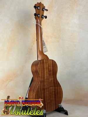 Wooden ukulele with brown finish and black tuning pegs, KoAloha Royal Pikake KCM-00RP