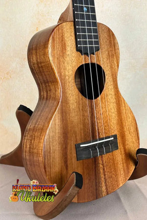 Beautiful KoAloha Royal Pikake Concert Ukulele with rich koa grain and dark fretboard