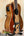 Luna Vista Baritone Acoustic-Electric Deer Series ukulele with decorative inlay art