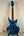 Blue electric guitar with solid body design for Mann Electric Tenor Ukulele