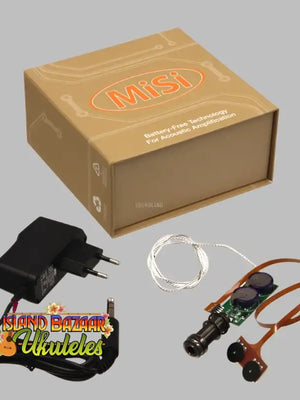 MiSi Acoustic Trio AIR Ukulele Pickup System showcased at Island Bazaar for genuine sound