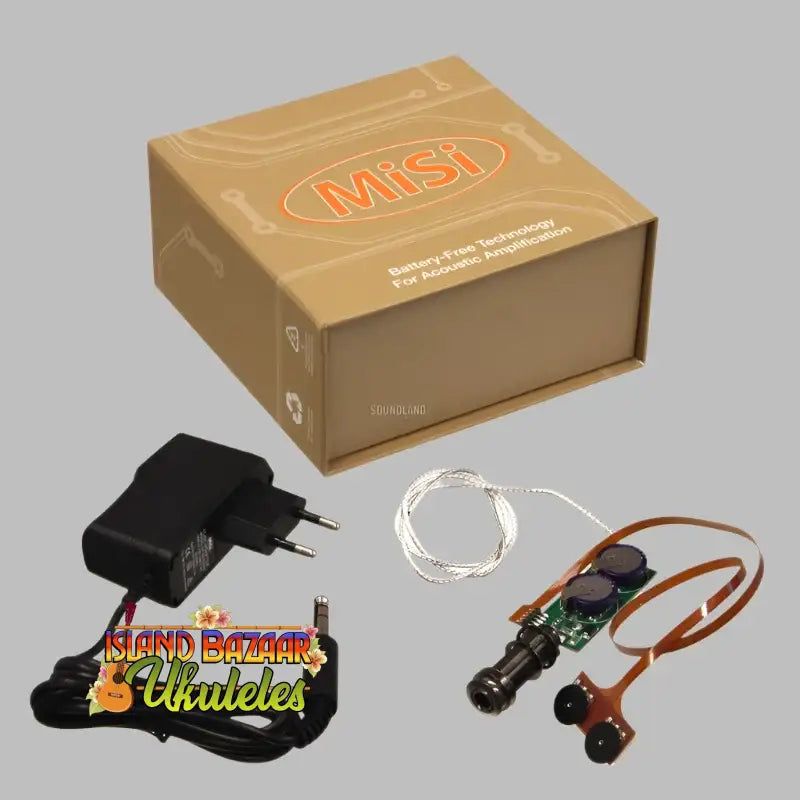 MiSi Acoustic Trio AIR Ukulele Pickup System showcased at Island Bazaar for genuine sound