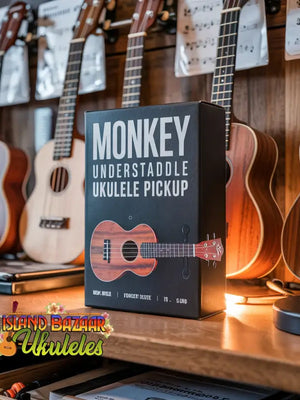 Monkey Undersaddle Ukulele Pickup for enhanced sound at Island Bazaar
