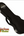 Black hardshell guitar case with metal latches for Kamaka HF-2 Solid Koa Ukulele