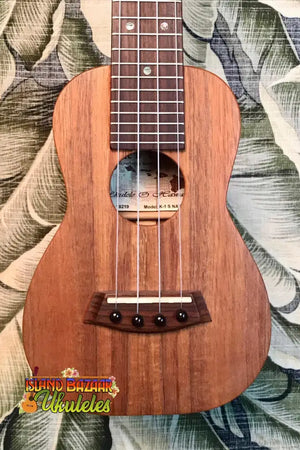 Wooden Kanile’a K-1 Soprano Ukulele featuring Tru-R bracing and Premium Hawaiian Koa