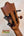 Wooden guitar headstock with tuning pegs on Kamaka HF-3I Slothead Tenor Ukulele