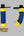 Blue and yellow Oasis OH-18 Ukulele Humidifier for humidifying fine instruments
