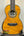 Honey-colored Ohana CK-150SMP Spalted Mango Concert Ukulele with Abalone Rosette design