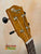 Wooden ukulele headstock with tuning pegs of Ohana CK-150SMP Spalted Mango Concert