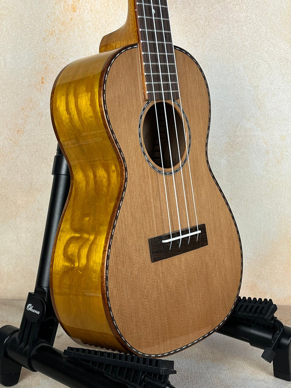 Ohana CK - 50WG Concert Ukulele - Solid Cedar & Willow, Unique & Vibrant - Island Bazaar Ukes