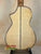 Back view of Ohana CK-75CG Concert Ukulele showcasing flamed maple wood and decorative binding