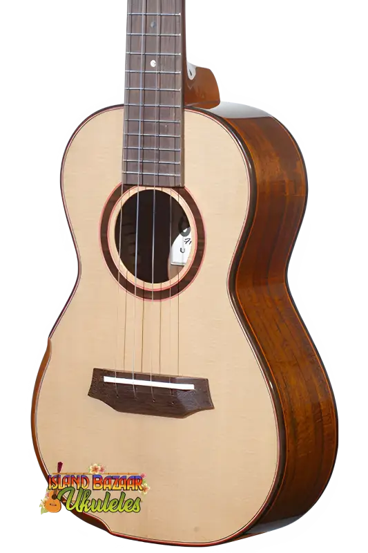 Wooden ukulele with sound hole, Limited Edition Spruce & Acacia Tenor 6 from Ohana