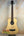 Natural wood Ohana OBU-22 U-Bass with four strings and pickup for rhythm line ukulele