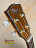 Wooden ukulele headstock with Ohana branding and white tuning pegs for Ohana TK-350G