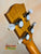 Wooden guitar headstock with white tuning pegs on Ohana TK-350G Tenor Ukulele