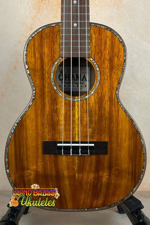 Ohana TK-350G Tenor Ukulele featuring beautiful koa wood and elegant gloss finish