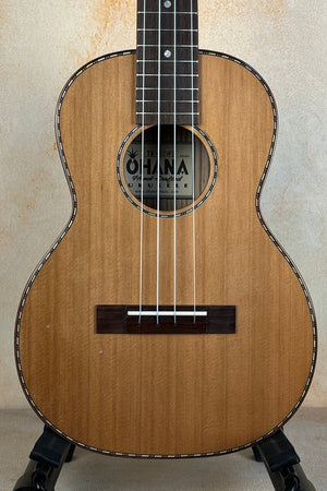 Ohana TK - 50WG Tenor Ukulele - Solid Cedar & Willow, Unique & Vibrant - Island Bazaar Ukes