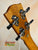 Guitar headstock with chrome tuning pegs on Ohana TK-50WG Tenor Ukulele in solid cedar