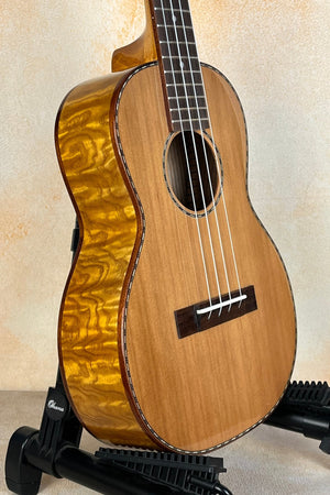 Ohana TK - 50WG Tenor Ukulele - Solid Cedar & Willow, Unique & Vibrant - Island Bazaar Ukes